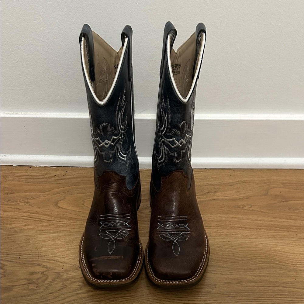 Women’s Old West Brown and Black Western Boots